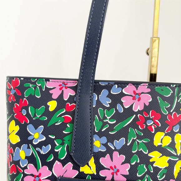 KATE SPADE Daily Tote Large Floral Blue NWT - Picture 8 of 11